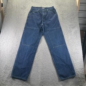 Vintage Structure Jeans Mens 31x34 Blue Cotton Denim Straight Workwear Travel
